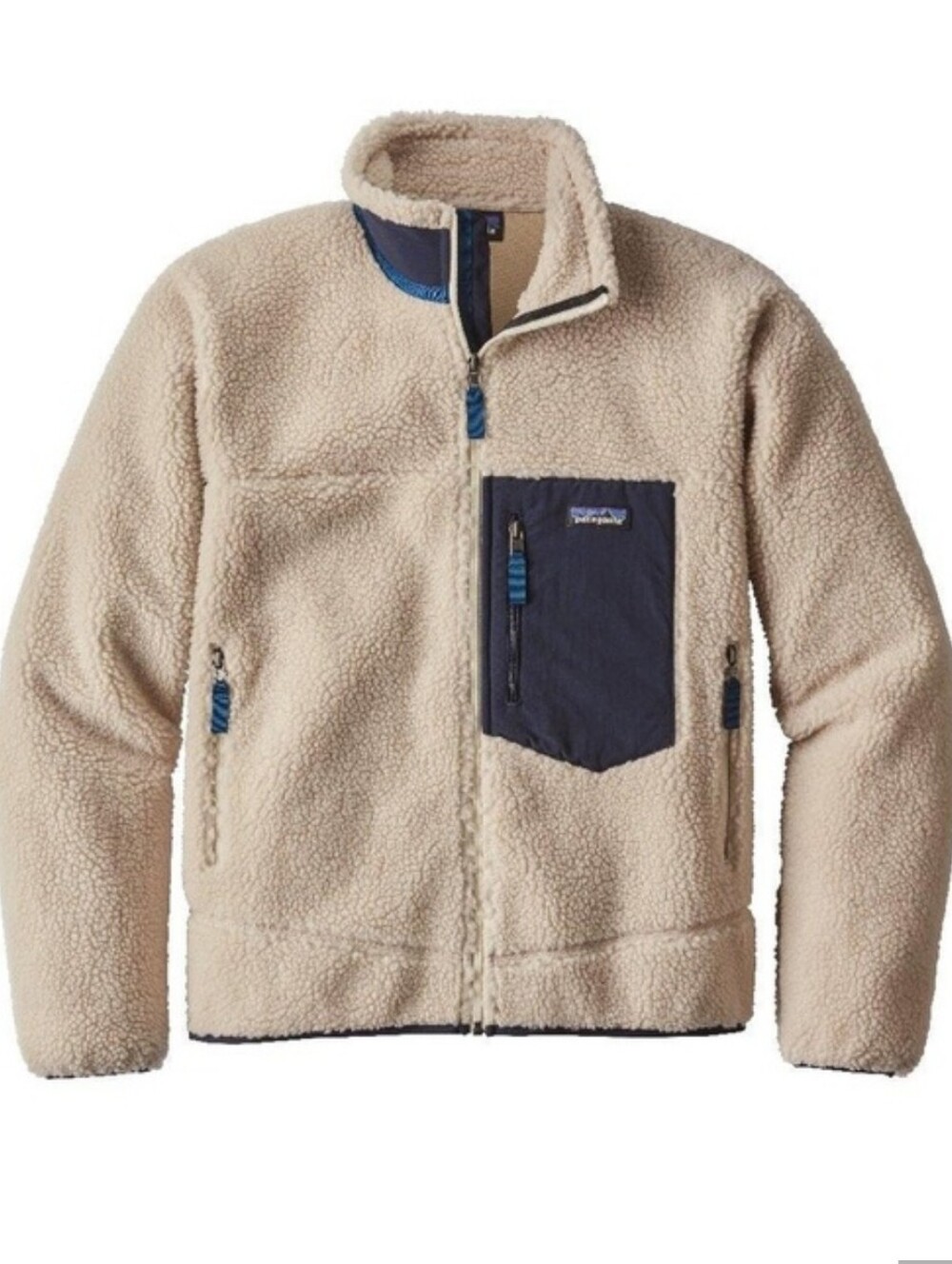 Patagonia RetroX Deep Pile Fleece Jacket in Men's XL Oatmeal Natural